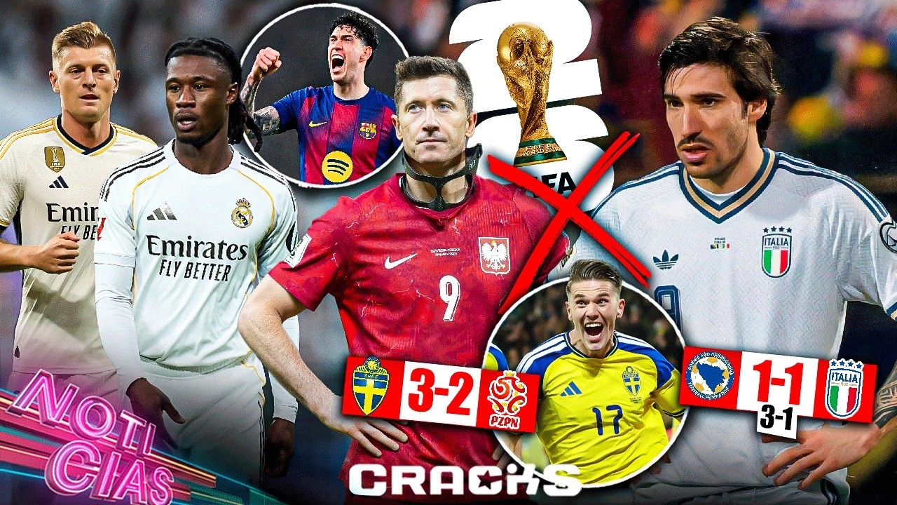 ¡Italia otra vez sin Mundial! Lewy fuera | ¿Kroos? "El fútbol cambió" |Así llegaría Bastoni al Barca