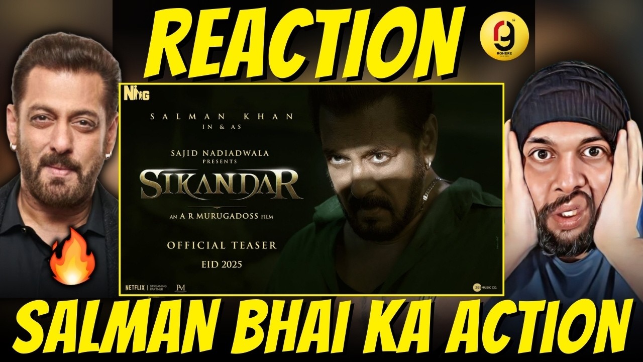 SIKANDAR: Official Teaser | Salman Khan | Sajid Nadiadwala | A.R. Murugadoss | REACTION BY RG