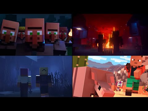 Evolution of Minecraft Official Animations (2020 vs 2024)