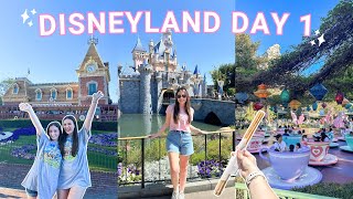 DISNEYLAND VLOG DAY 1 🏰✨– Disneyland park, using genie+, classic rides, Blue Bayou dinner & more!