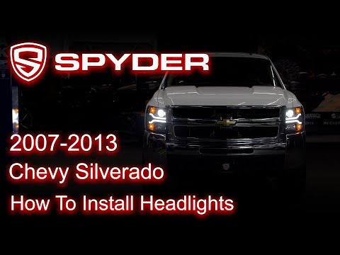 Spyder Auto Installation: 2007-2013 Chevrolet Silverado Platinum Headlight Installation