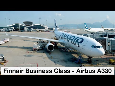 Finnair Business Class Review - Airbus A330-300 - Hong Kong to Helsinki (AY100) Video