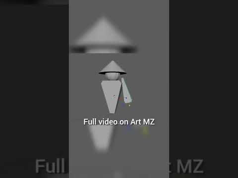 Lowpoly character 3d modeling. Autodesk Maya tutorial