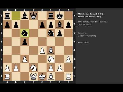 Roland Berzinsh - Kaido Kulaots | London System | 2017