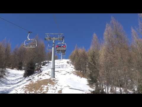 Risalita integrale seggiovia Leitner "Monte Burz" in HD - Arabba (BL)