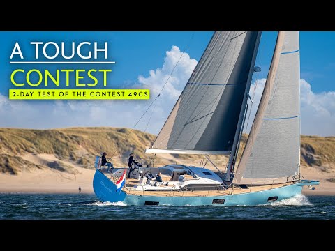 Watch our windy 2-day trial aboard the luxurious Contest 49CS and get the full tour