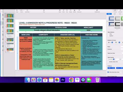 HOSPITALIST CODING:  Evaluation and Management LEVEL 3 99233-99223 - E&M 2023