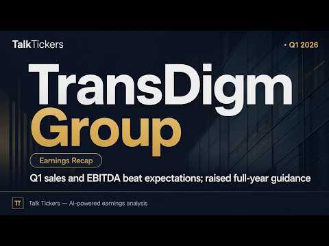 TransDigm Q1 2026 Earnings: Strong Growth & Strategic ...
