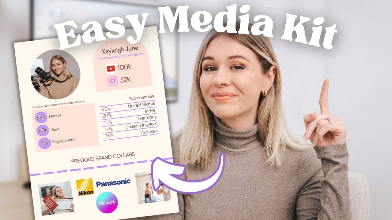 How to Create a Simple Media Kit | Get Your FIRST Brand Deal as a Content Creator