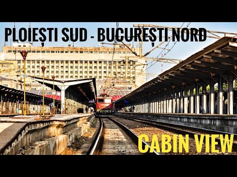 Train CABVIEW 🇷🇴 Ploiești Sud-București Nord/Bucharest (Romania) on M300 - locomotive driver's view