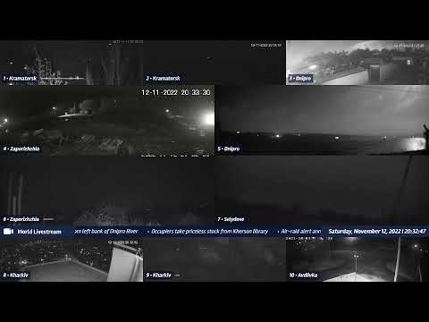 Live views from Ukraine 11/12/2022 A - Kramatorsk, Kharkiv, Kyiv, Zaporizhzhia and other cities