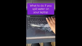 Spilled water on your laptop? Here