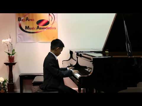 Justin Plays Mozart Variations at Bay Area Music Legacy Open Competition