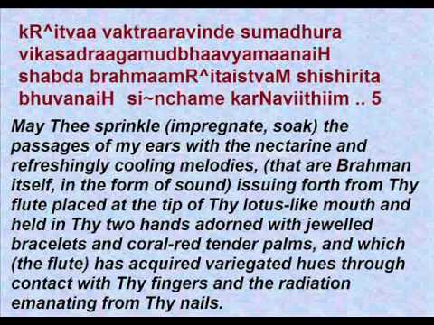 Narayaneeyam - Dasakam 100 (Vision of the Lord)