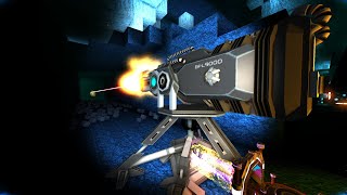 FortressCraft Evolved | Its a dangerous job clearing a path to the CryoSpawner in the Cold Caverns.