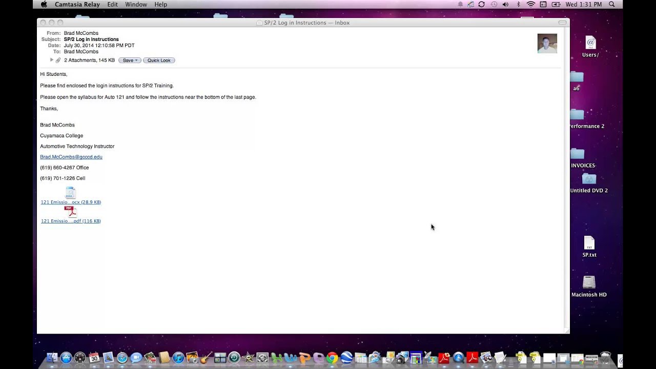 SP2 Training Instructions