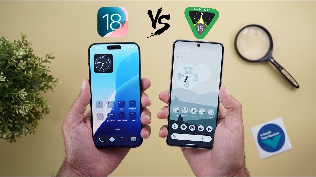 iOS 18 vs Android 15 - In-Depth Comparison (Compared using 15 Pro Max & Pixel 8 Pro)