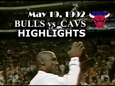 May 19, 1992 Bulls vs Cavs game 1 highlights