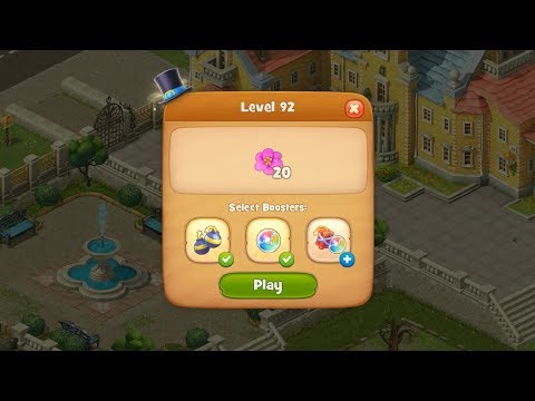 Gardenscapes Level 92 HD 1080p