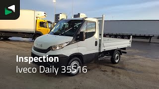 Camião de caixa aberta < 3.5t IVECO Daily 35S16 Open Laadbak 3,5t Trekhaak Airco Cruise Euro6 Pritsc | Imagem 4 - Autoline