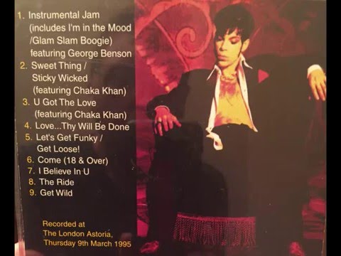 4AJ JAM Prince Feat George Benson Live @ London Astoria 1995 - Rare !!