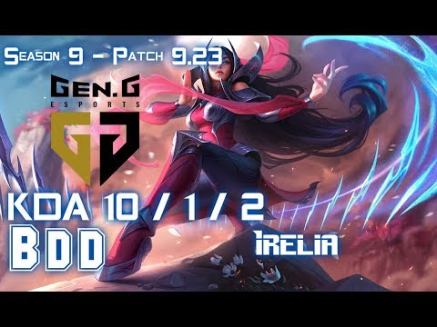 Gen BDD IRELIA vs RYZE Top - Patch 9.23 KR Ranked