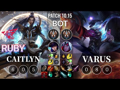 RW Ruby Caitlyn vs Varus Bot - KR Patch 10.15