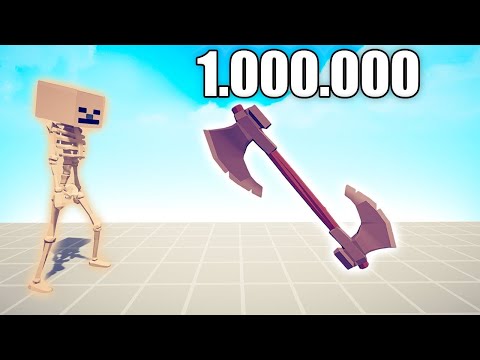 1.000.000 DAMAGE AXE THROWER vs EVERY UNITS - TABS | Totally Accurate Battle Simulator 2025