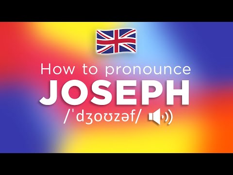 How To Pronounce Joseph (100% NATIVE Speaker!!)