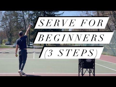Tennis serve lesson for beginners — how to hit a serve