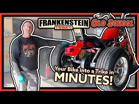 Installing a Frankenstein Old School Trike Kit - Turn Your Bike Into a Trike in MINUTES!