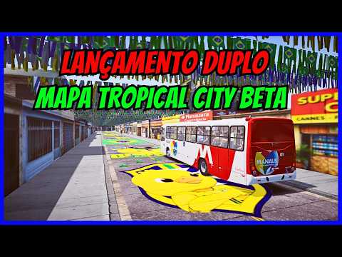 🔴Gameplay Novo Mod Mapa Tropical City Beta Linha 089 + Novo Mod | Proton Bus Simulator