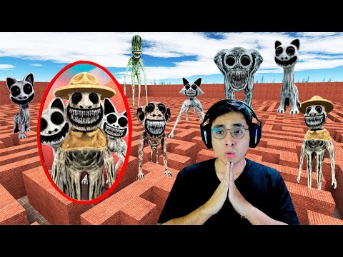 ZOONOMALY'S MONSTERS CHASE ME IN AN INFINITE MAZE | Garry's Mod