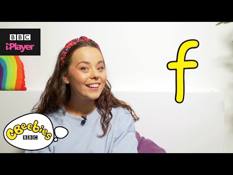 イービーとダッジと一緒に「f」を学ぼう｜フォニックス｜CBeebies House (Learn letter "f" with Evie and Dodge | Phonics | CBeebies House)