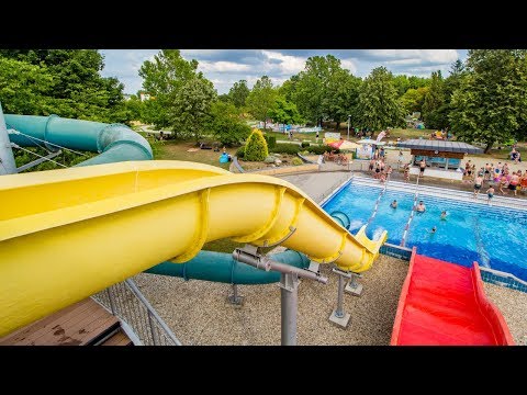 Bükfürdő - Kamikaze Waterslide | Steep Drop Slide Onride POV