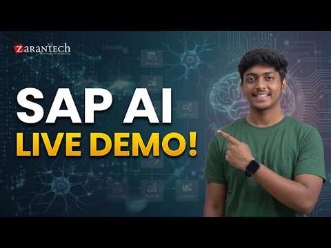 SAP AI Masterclass Live Demo ZaranTech