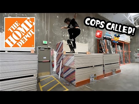 I Built A Skatepark Inside Home Depot!
