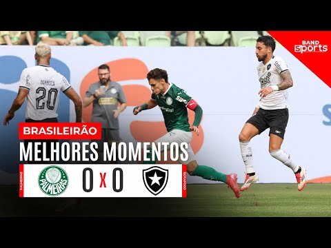 PALMEIRAS NÃO FURA BLOQUEIO DO FOGÃO E EMPATA SEM GOLS | PALMEIRAS 0X0 BOTAFOGO - MELHORES MOMENTOS