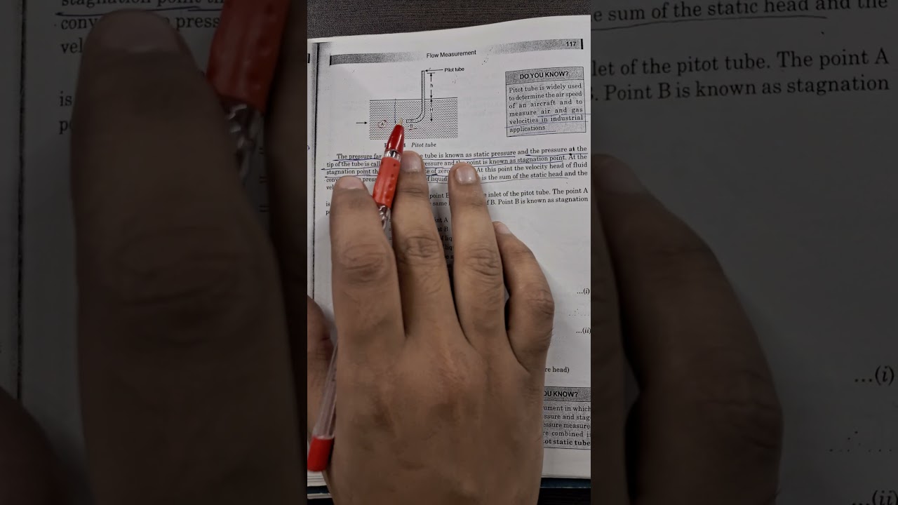 What is a pitot tube? #chemicalengineering #processengineering  #fluidmechanics