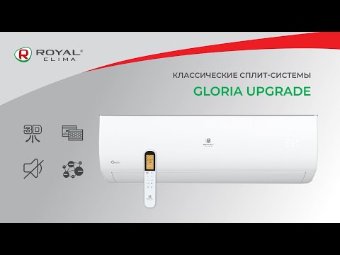 Классические сплит-системы GLORIA UPGRADE ROYAL Clima | Обновленные кондиционеры Глория РОЯЛ Клима