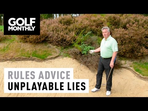 Rules Advice - Unplayable Lies In Bunkers