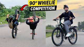 Sujal Aur Piyush Ki Zabardast 90° Wheelie Competition