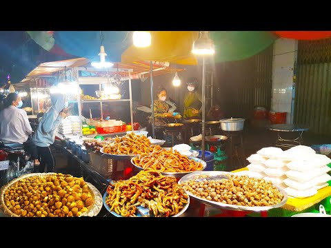 Night And Morning Street Food In Phnom Penh - Many Kinds Of Khmer Foods For Sales @Toul Tumpoung &PC