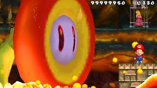 New Super Mario Bros. Wii - Baby Mario Vs. Evil Fire Flower Final Boss