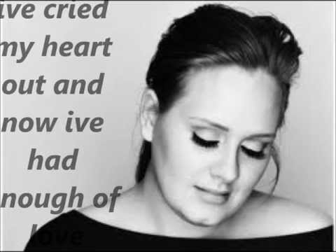 Adele Right As Rain - with lyrics