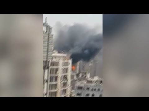 السيطرة على حريق ضخم بسوق التوفيقية في رمسيس