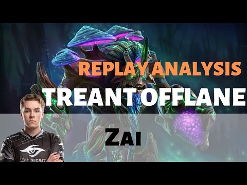 Dota 2 - Secret.Zai Treant Protector Offlane | Replay Analysis #2