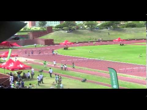 Girls 13 y 200m hurdles final