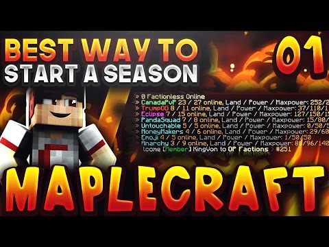 "BEST WAY TO START A SEASON!" - Minecraft Factions Server Let's Play - Ep.1 (Minecraft Factions)