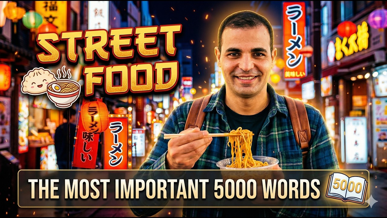 أكل الشارع  باللغة الانجليزية | كورس أهم 5000 كلمة في اللغة الإنجليزية